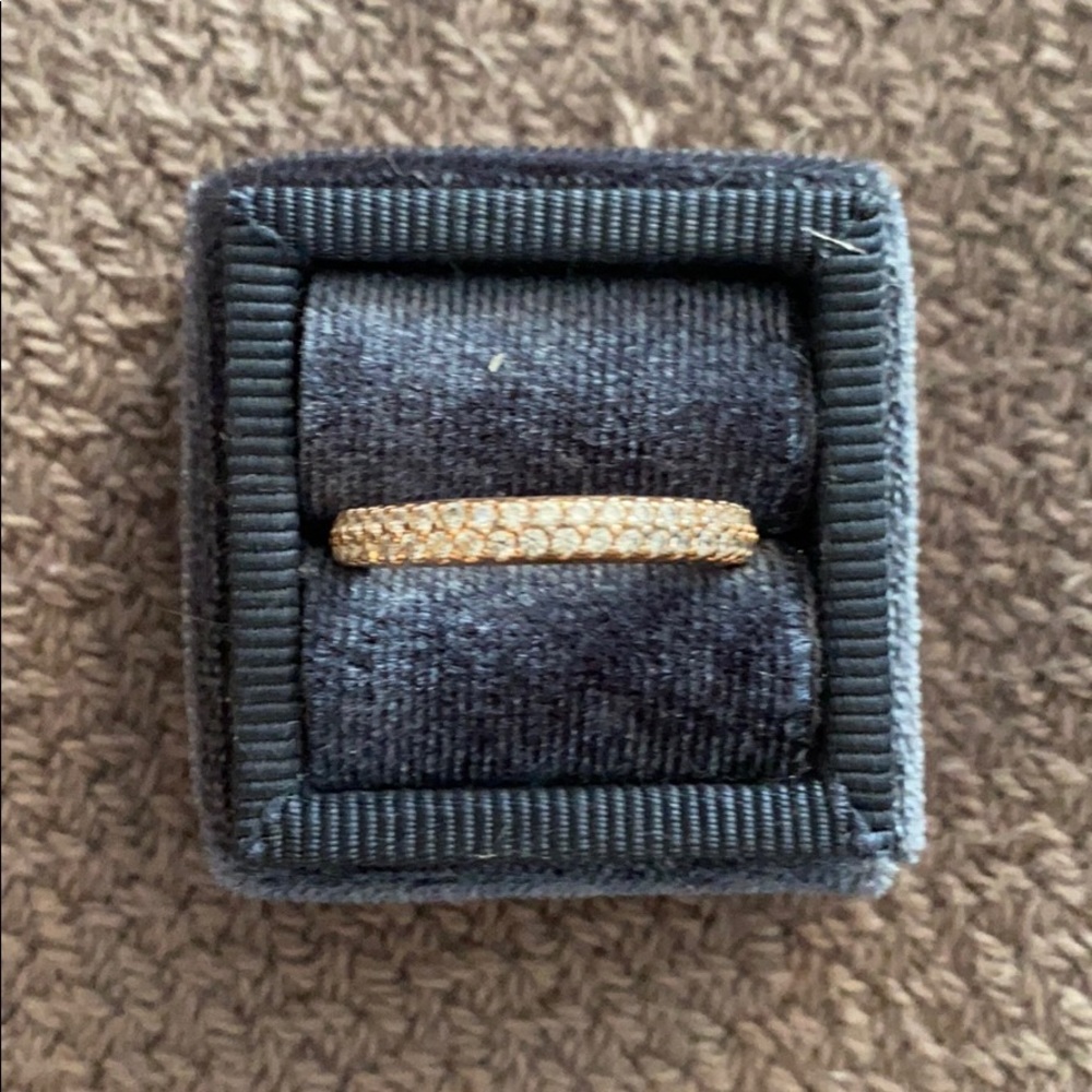 Rose Gold Pandora Pave Ring